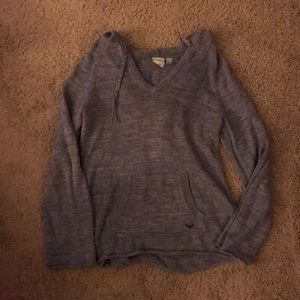Grey Roxy Hooded Sweater- size M
